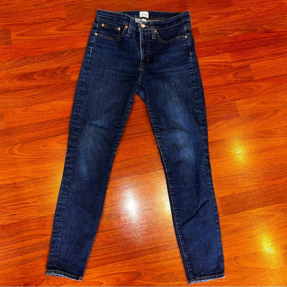 J. Crew Women's Straight Leg Jeans in Dark Indigo